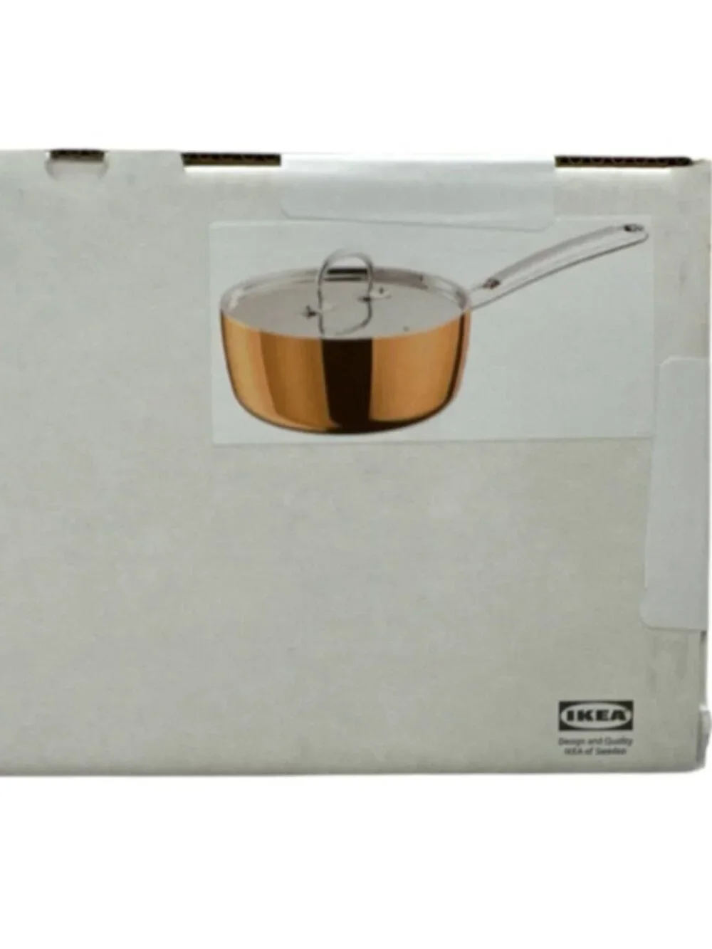 FINMAT 805.781.15 Saucepan with lid, copper/stainless steel, 2 qt